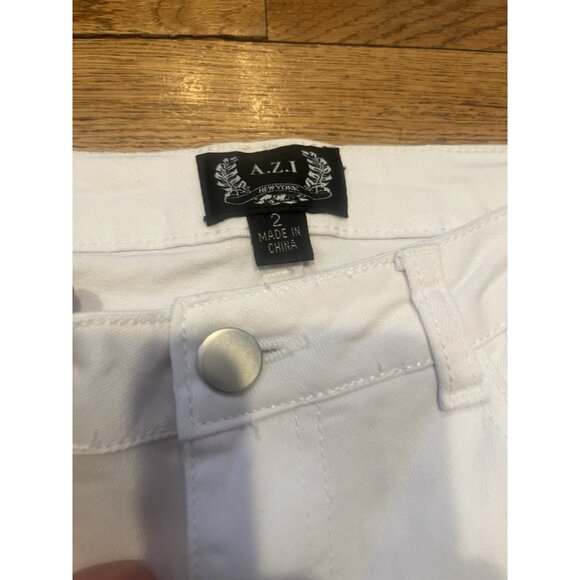 AZI New York Ella-Fringe Jeans size 2 NWOT ~24 Inseam - Picture 2 of 12